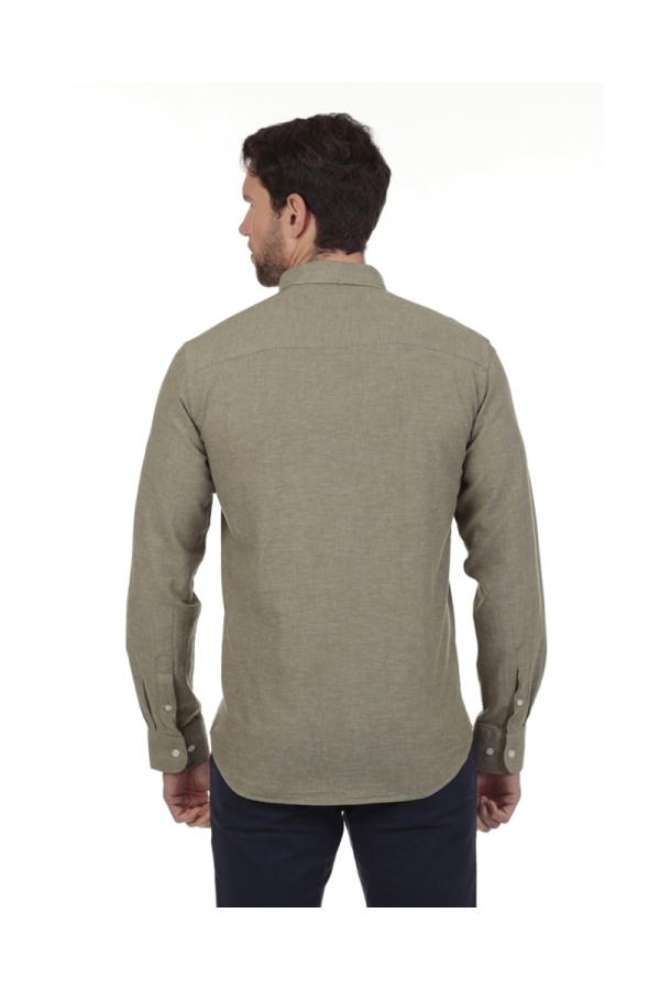 Camisa Lino Hombre The Time Of Bocha RV1LINO Verde