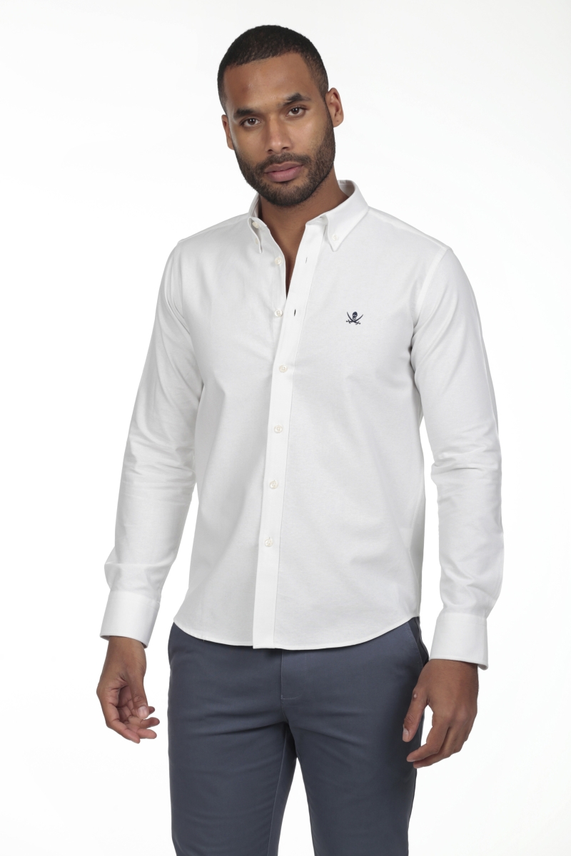 Camisa Oxford Hombre The Time Of Bocha RV1OXF Blanco