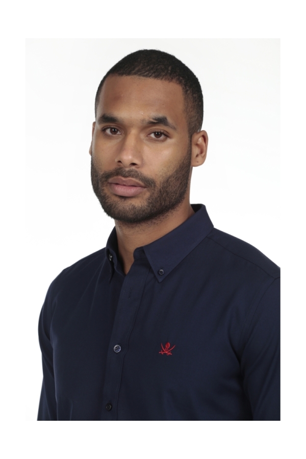 Camisa Oxford Hombre The Time Of Bocha RV1OXF Marino