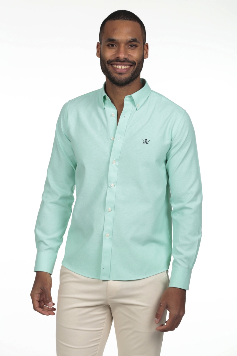 Camisa Oxford Hombre The Time Of Bocha RV1OXF Verde