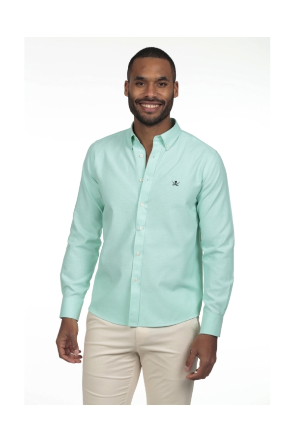 Camisa Oxford Hombre The Time Of Bocha RV1OXF Verde