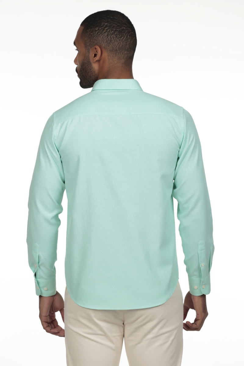 Camisa Oxford Hombre The Time Of Bocha RV1OXF Verde 2