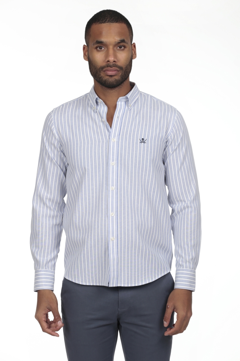 Camisa Oxford Hombre The Time Of Bocha RV1OXF Celeste