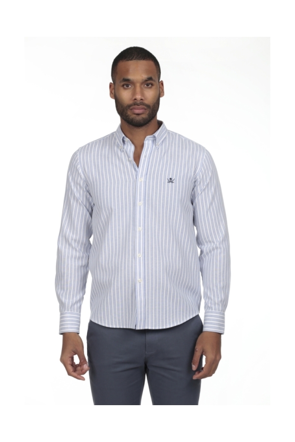 Camisa Oxford Hombre The Time Of Bocha RV1OXF Celeste