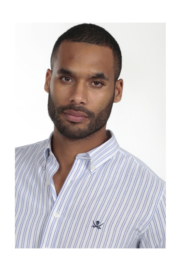 Camisa Oxford Hombre The Time Of Bocha RV1OXF Celeste