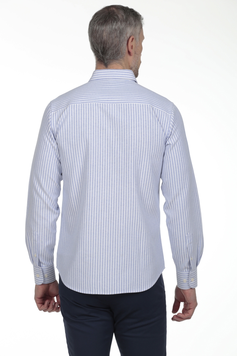 Camisa Oxford Hombre The Time Of Bocha RV1OXF Celeste 2