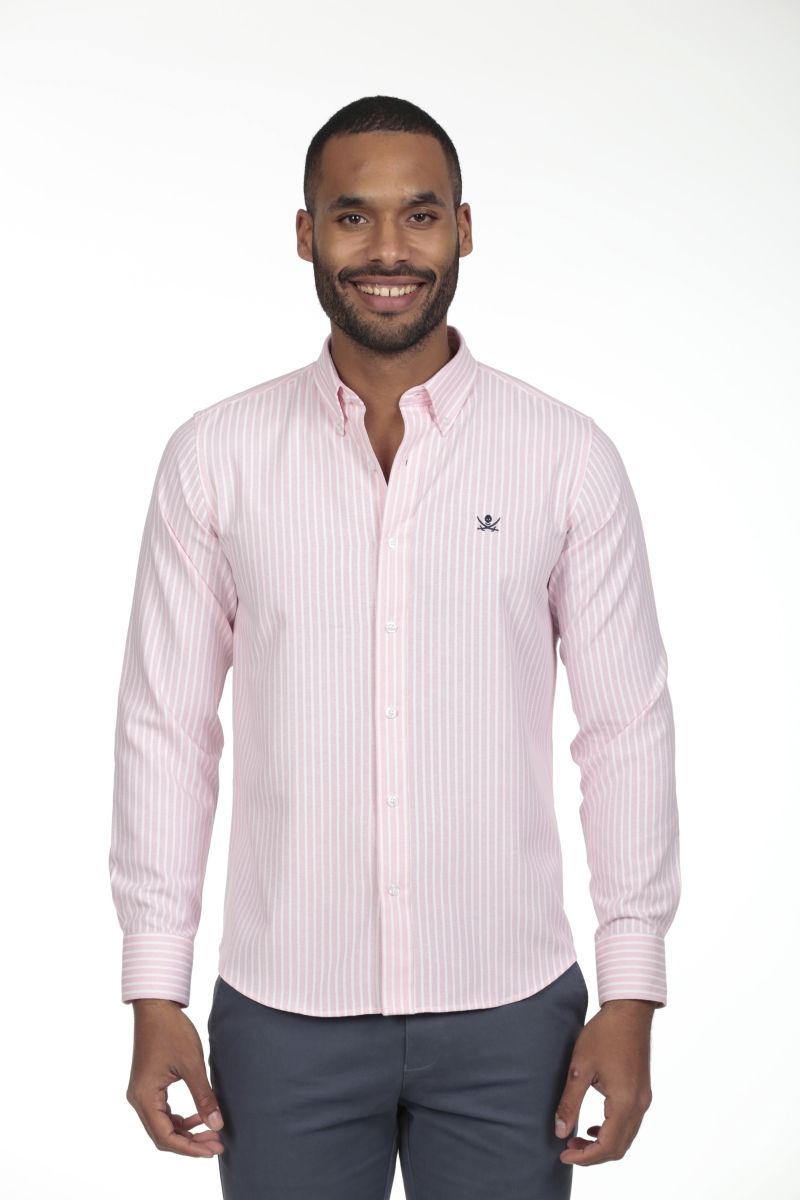 Camisa Oxford Hombre The Time Of Bocha RV1OXF Rosa