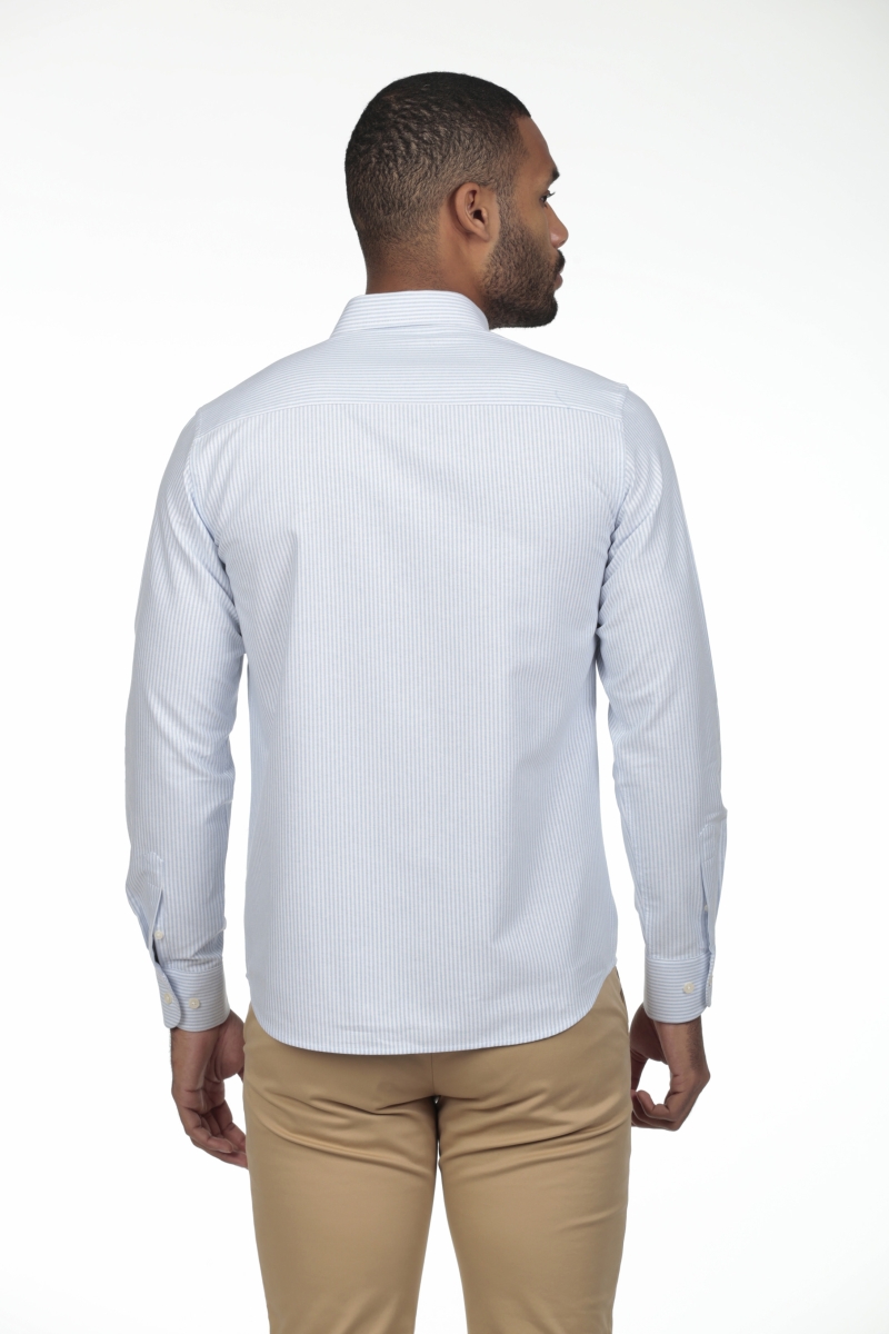 Camisa Oxford Hombre The Time Of Bocha RV1OXF Celeste 2