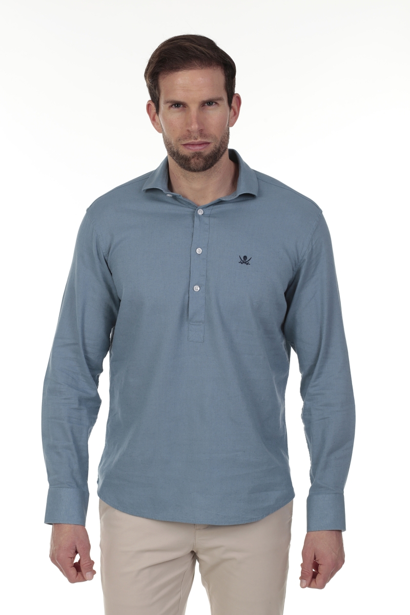 Camisa Polera Hombre The Time Of Bocha RV1POL Denim