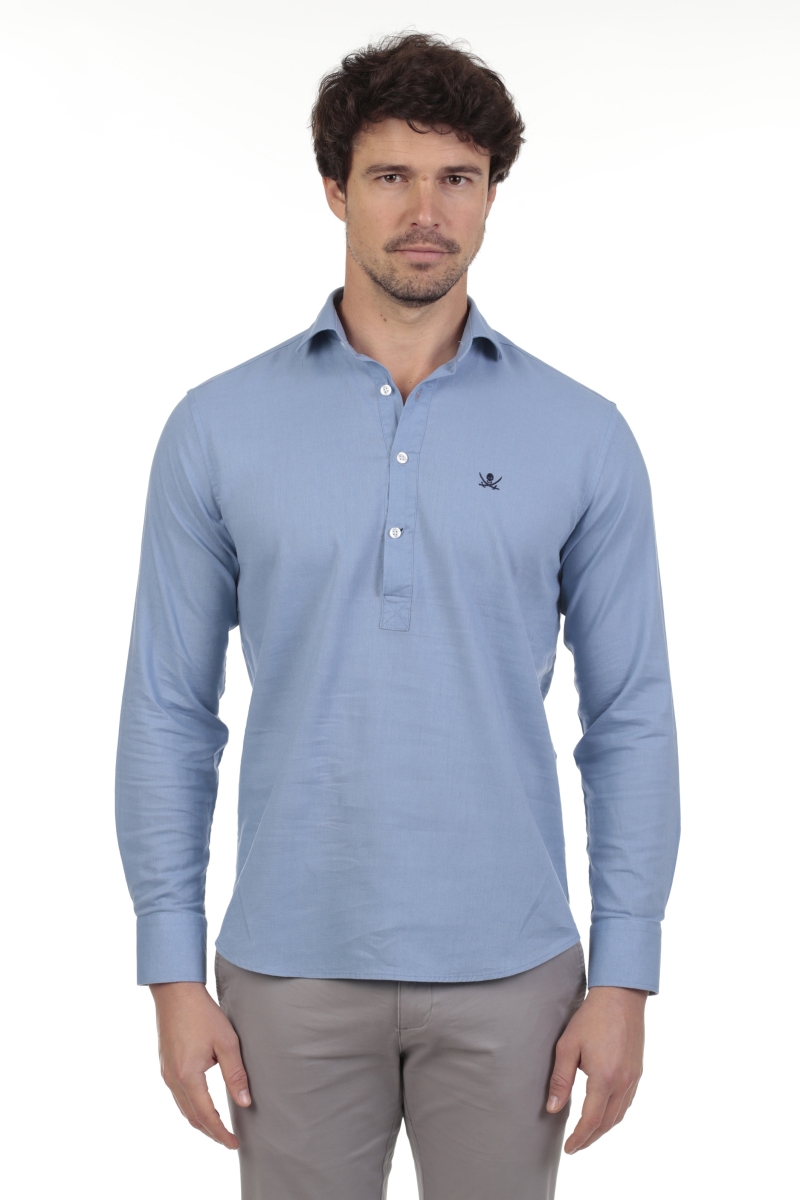 Camisa Polera Hombre The Time Of Bocha RV1POL Azul