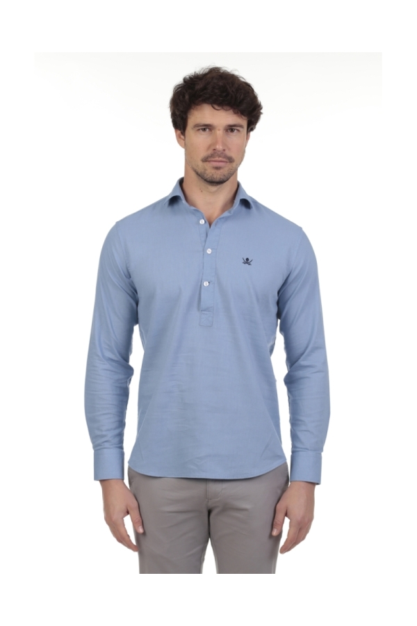 Camisa Polera Hombre The Time Of Bocha RV1POL Azul