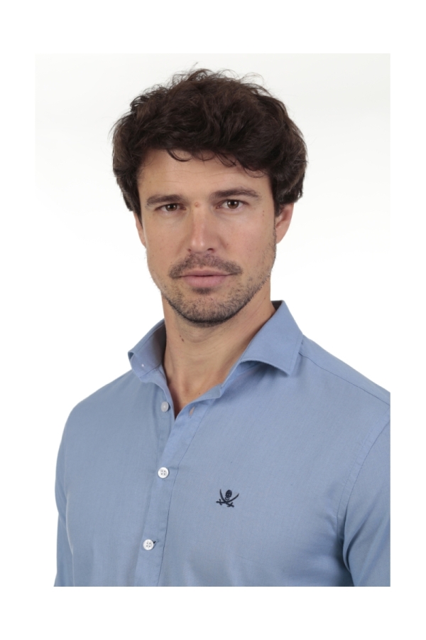 Camisa Polera Hombre The Time Of Bocha RV1POL Azul