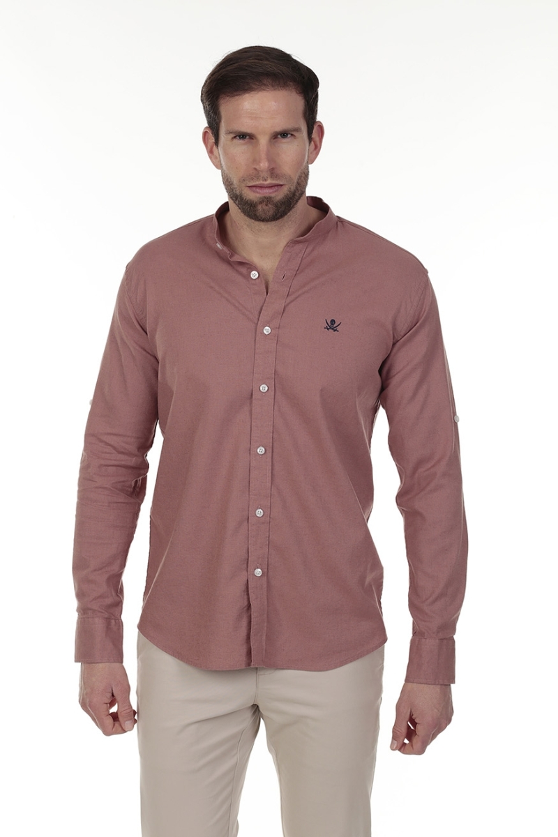 Camisa Lino Cuello Mao Hombre The Time Of Bocha RV1MAO Rosetta