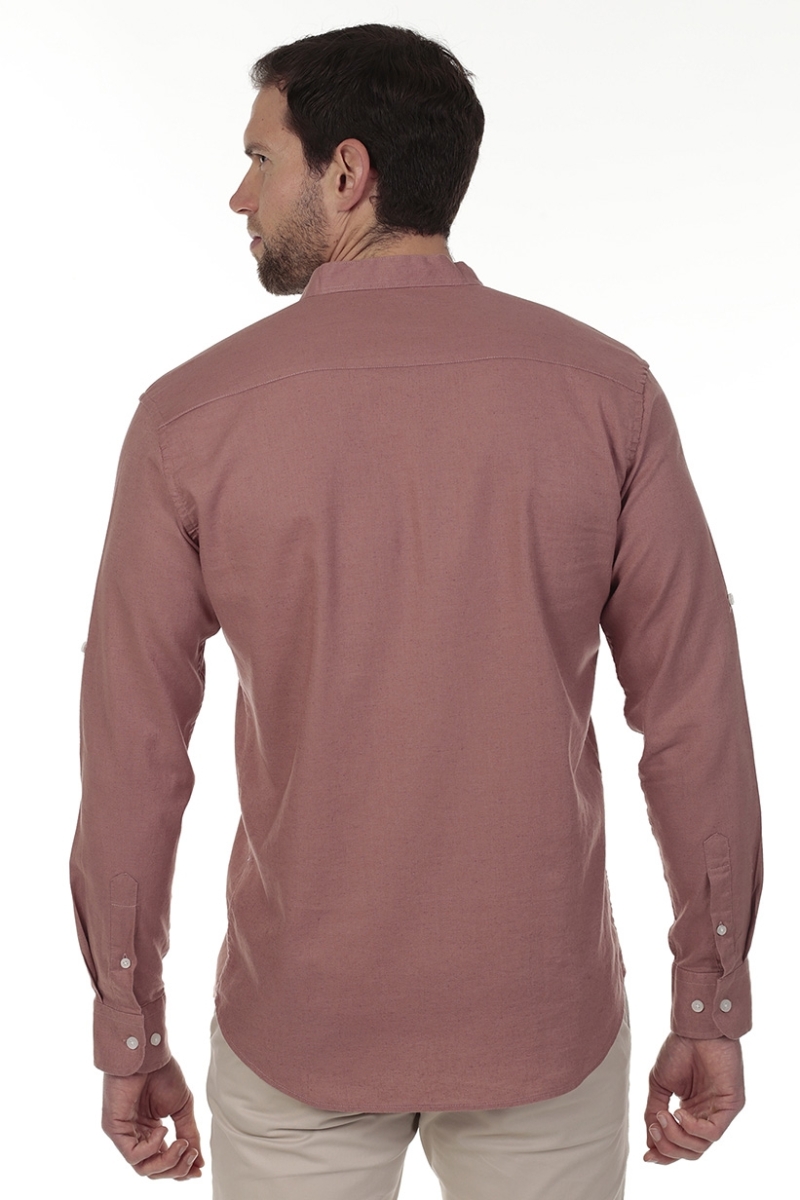 Camisa Lino Cuello Mao Hombre The Time Of Bocha RV1MAO Rosetta 2
