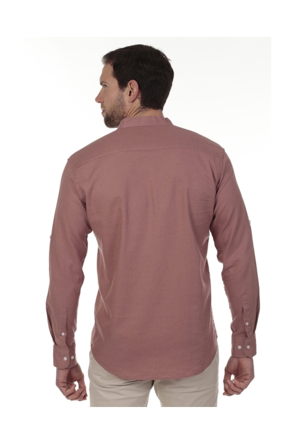 Camisa Lino Cuello Mao Hombre The Time Of Bocha RV1MAO Rosetta
