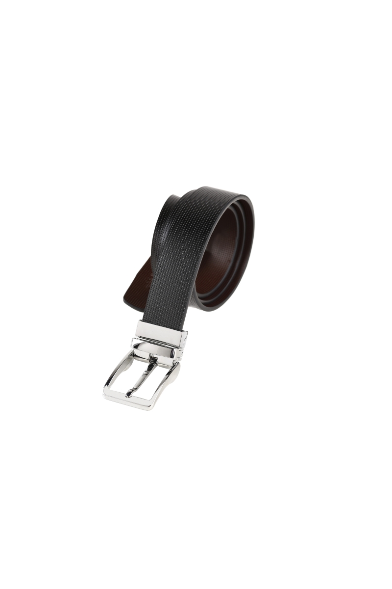 Cinturon Piel Reversible Hombre The Time Of Bocha RV1TB030 Neg.Marr