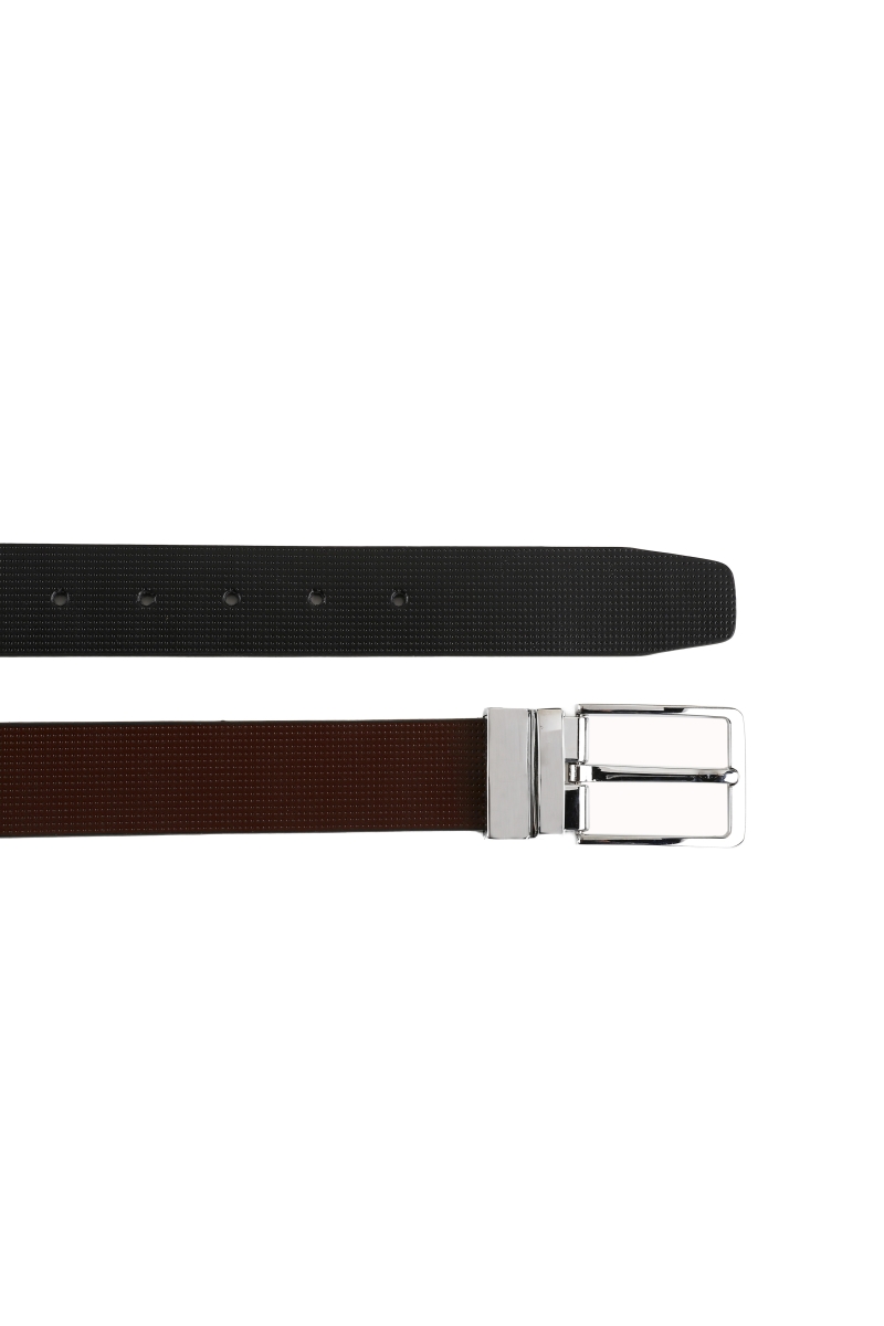 Cinturon Piel Reversible Hombre The Time Of Bocha RV1TB030 Neg.Marr 2