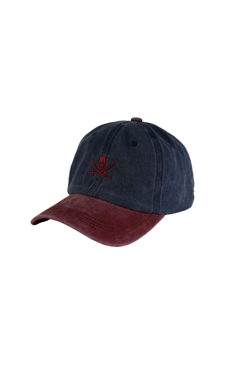 Gorra Bicolor Algodon Ajustable Hombre The Time Of Bocha RV1GBICO Rojo