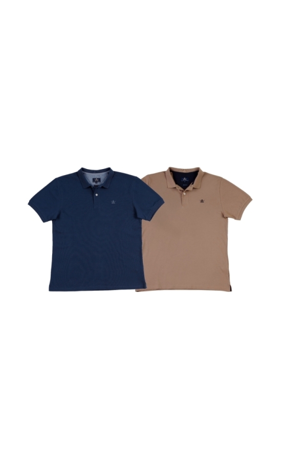 Pack 2 Polos Basicos Hombre The Time Of Bocha RV1PK.PL Denim-Arena