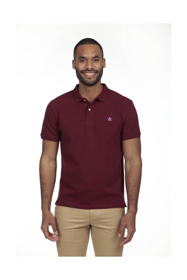 Pack 2 Polos Basicos Hombre The Time Of Bocha RV1PK.PL Burdeos-Celeste