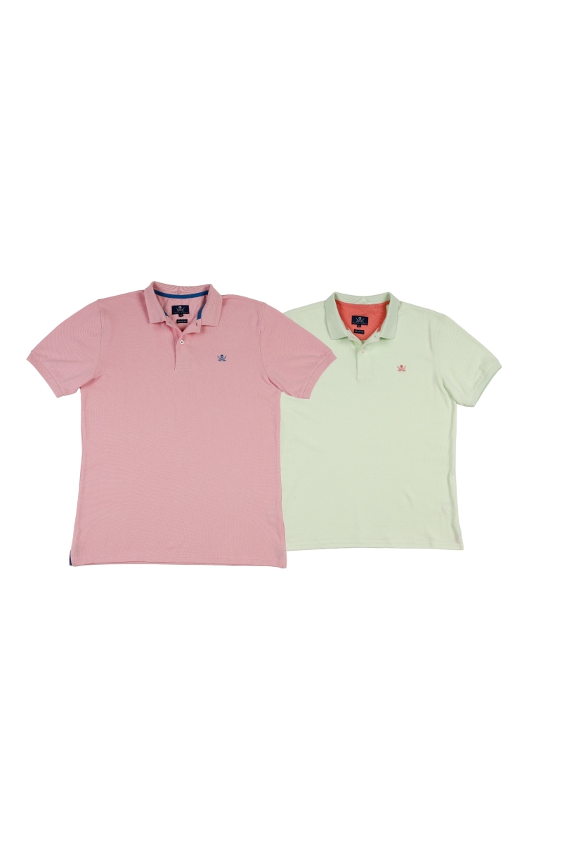 Pack 2 Polos Basicos Hombre The Time Of Bocha RV1PK.PL Rosa-V.Manzan