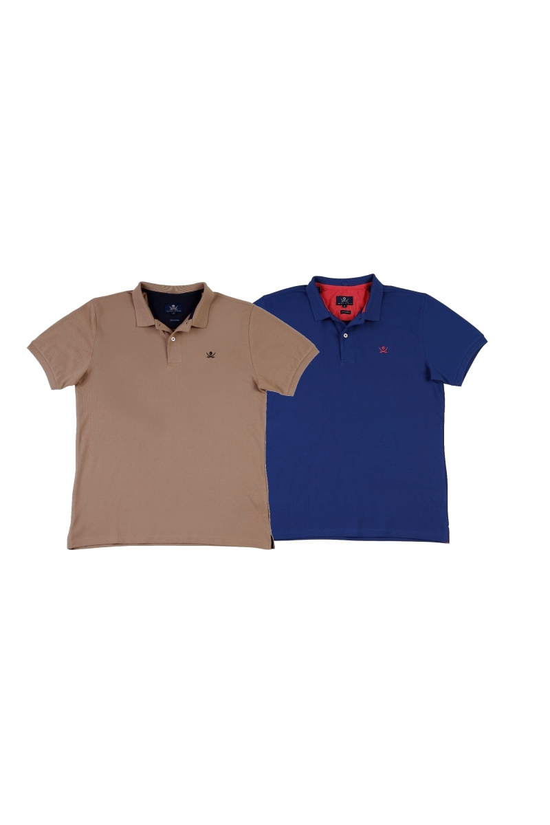 Pack 2 Polos Basicos Hombre The Time Of Bocha RV1PK.PL Arena-Indigo