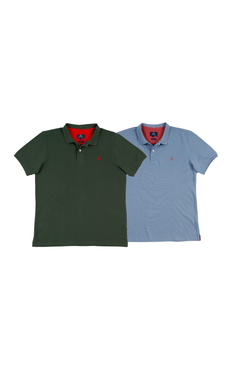 Pack 2 Polos Basicos Hombre The Time Of Bocha RV1PK.PL V.Bot-Royal