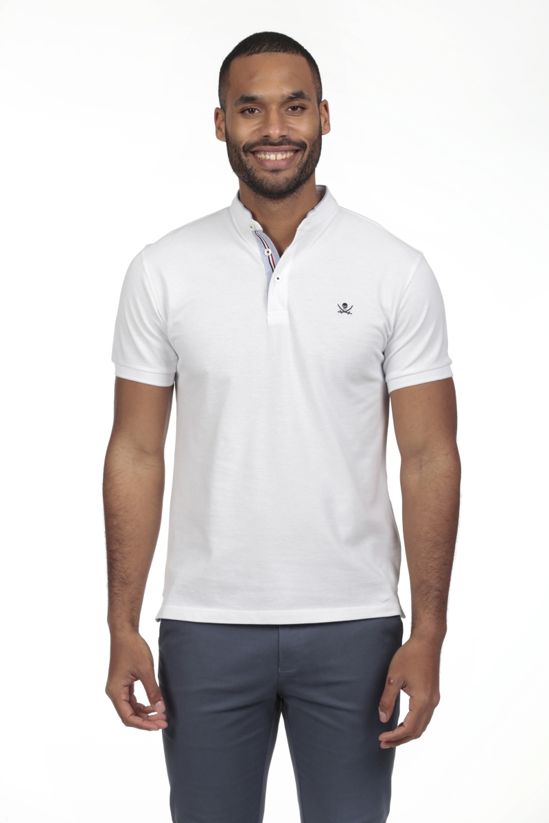 Pack 2 Polos Cuello Mao Hombre The Time Of Bocha RV1PK.PL Blanco-Denim 2