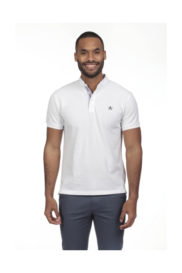 Pack 2 Polos Cuello Mao Hombre The Time Of Bocha RV1PK.PL Blanco-Denim