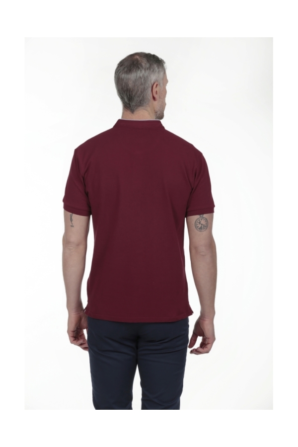 Pack 2 Polos Cuello Mao Hombre The Time Of Bocha RV1PK.PL Burdeos-Menta