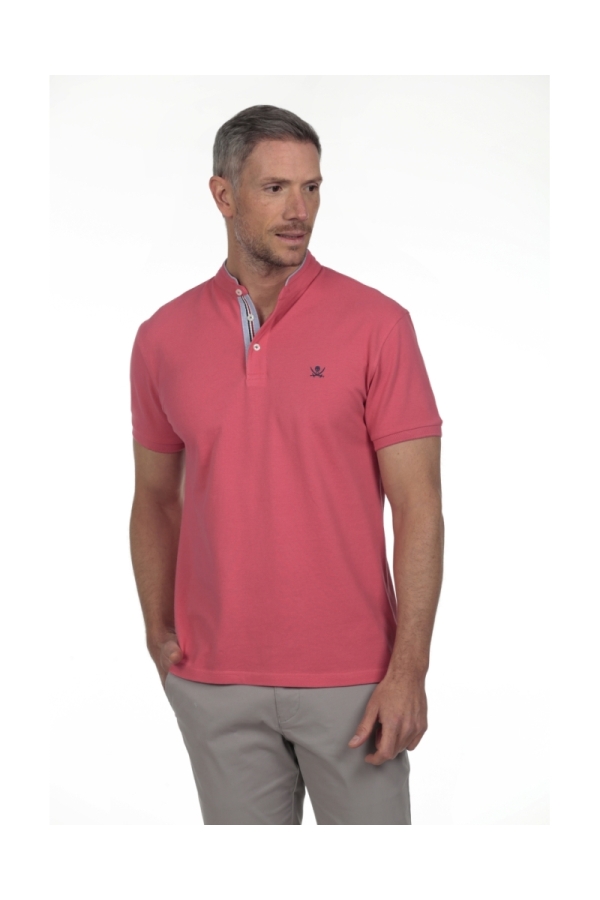 Pack 2 Polos Cuello Mao Hombre The Time Of Bocha RV1PK.PL Coral-Gris