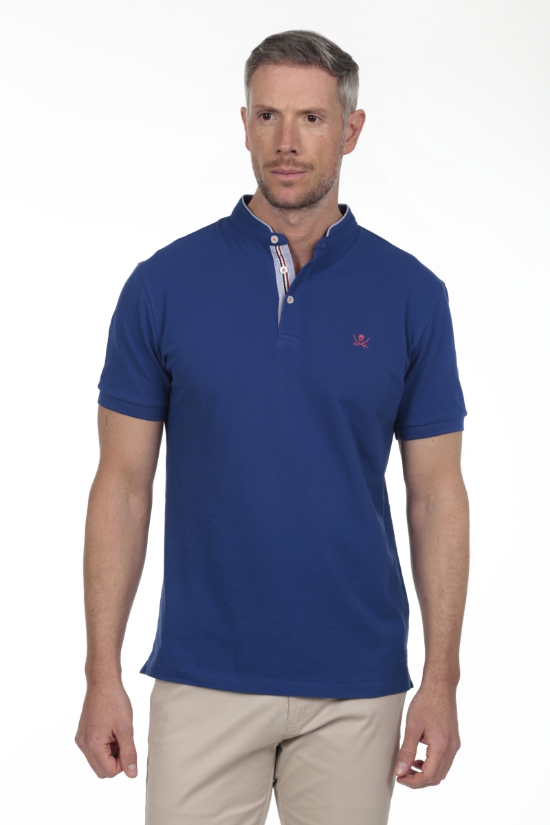 Pack 2 Polos Cuello Mao Hombre The Time Of Bocha RV1PK.PL Indigo-Salmon 2