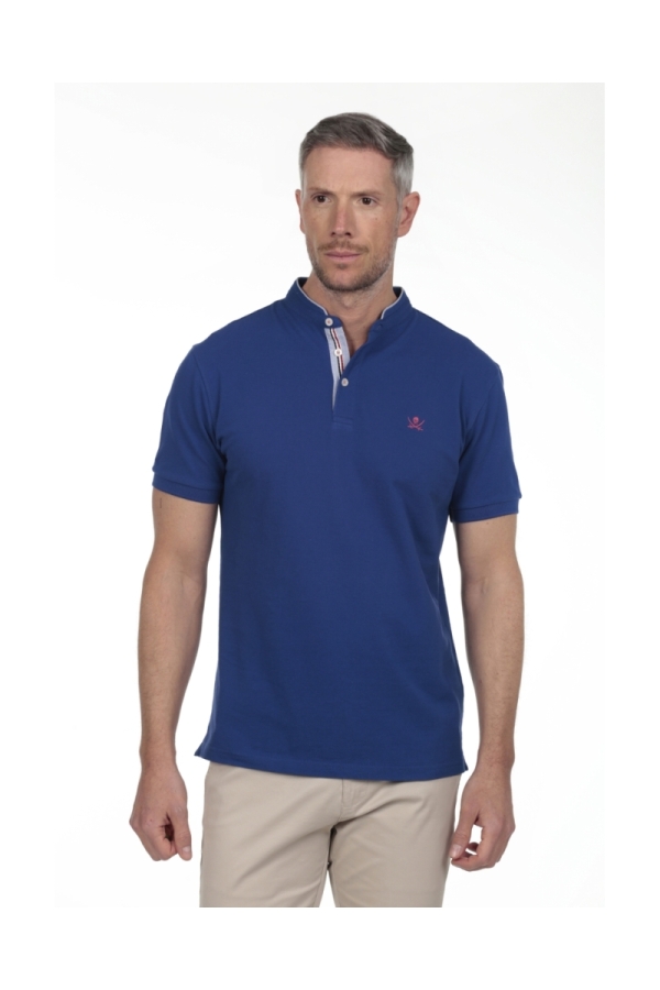 Pack 2 Polos Cuello Mao Hombre The Time Of Bocha RV1PK.PL Indigo-Salmon
