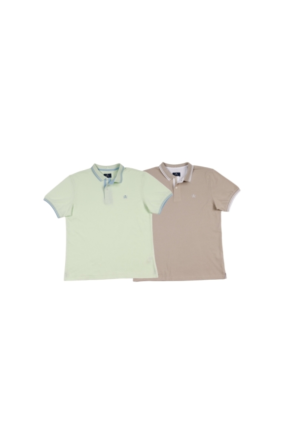 Pack 2  Polos Pirata Hombre The Time Of Bocha RV1PK.PL V.Manzan-Beige