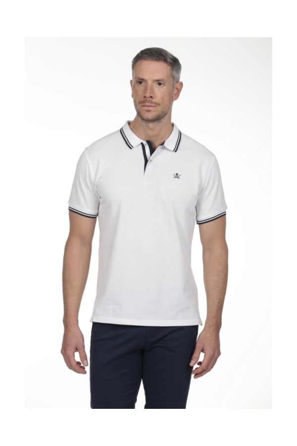 Pack 2  Polos Pirata Hombre The Time Of Bocha RV1PK.PL Blanco-Burdeos