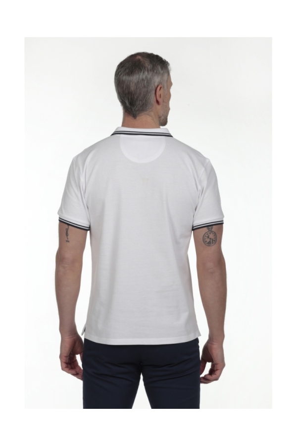 Pack 2  Polos Pirata Hombre The Time Of Bocha RV1PK.PL Blanco-Burdeos