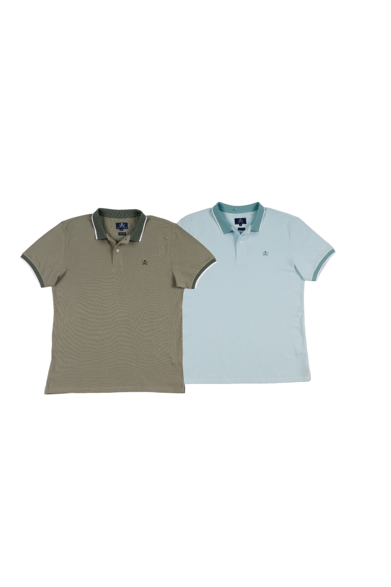 Pack 2  Polos Combi Hombre The Time Of Bocha RV1PK.PL V.Shadow-Agua.Mar