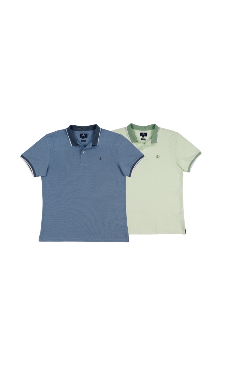 Pack 2  Polos Combi Hombre The Time Of Bocha RV1PK.PL Royal-V.Manzan