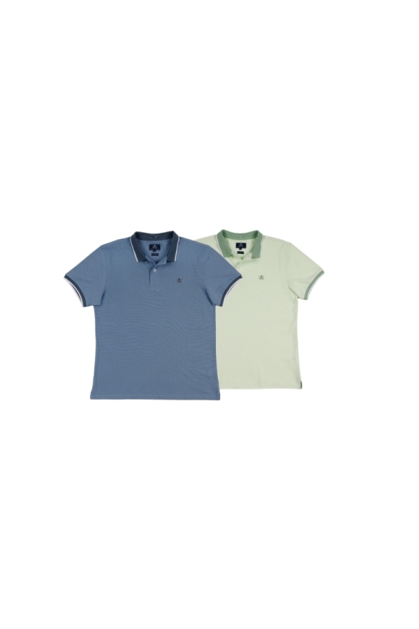 Pack 2  Polos Combi Hombre The Time Of Bocha RV1PK.PL Royal-V.Manzan