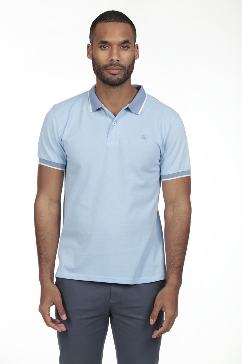 Pack 2  Polos Combi Hombre The Time Of Bocha RV1PK.PL Celeste-Malva 2