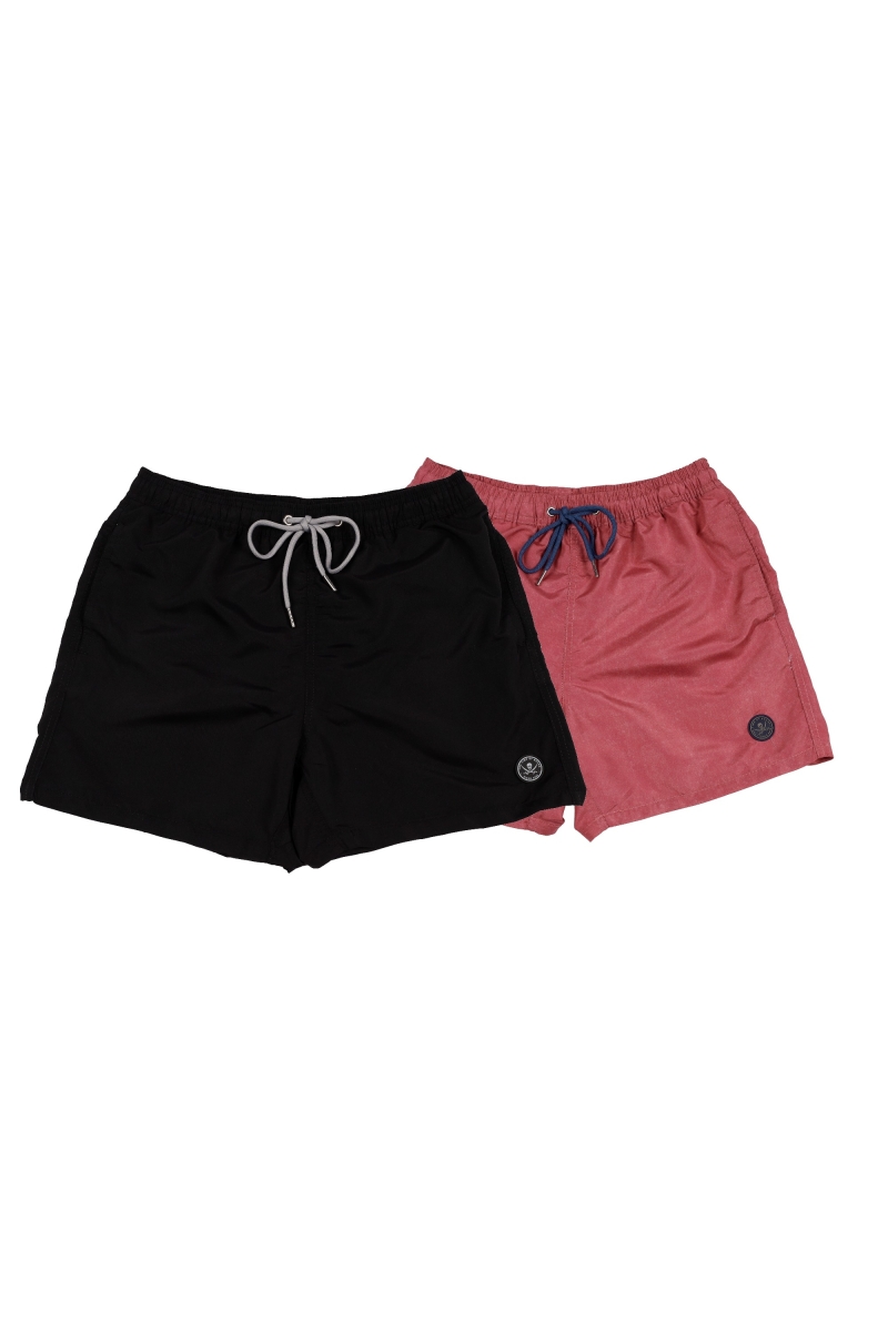 Pack 2  Bañadores Hombre The Time Of Bocha RV1PK.SP Negro-Rojo