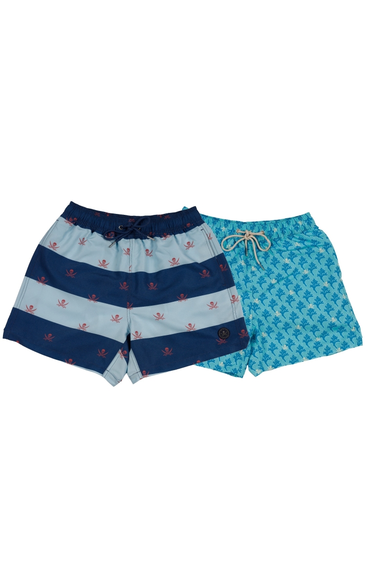 Pack 2  Bañadores Hombre The Time Of Bocha RV1PK.SP Celeste-Marino