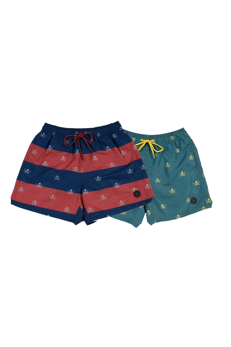 Pack 2  Bañadores Hombre The Time Of Bocha RV1PK.SP Rojo-Verde