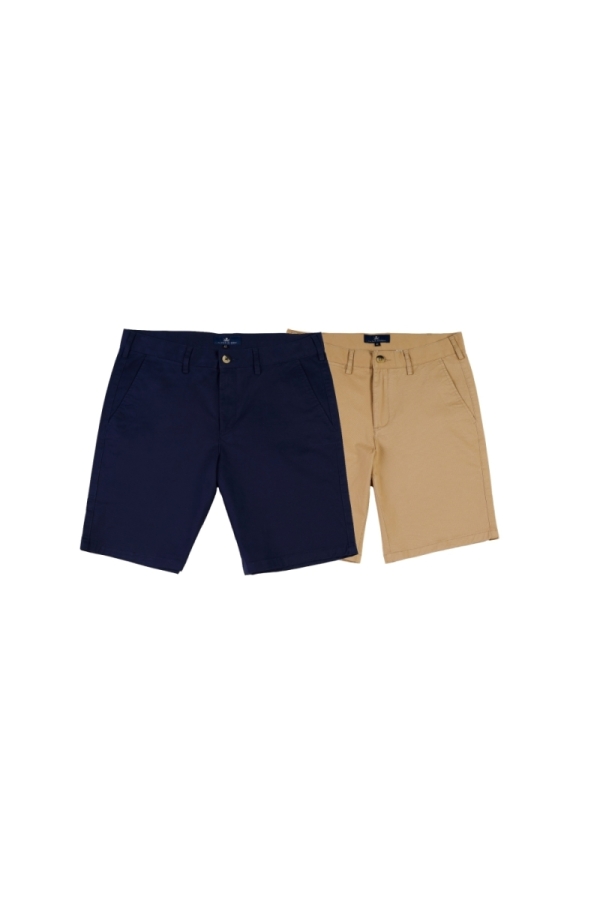 Pack 2  Bermudas Hombre The Time Of Bocha RV1PK.BER Marino-Camel
