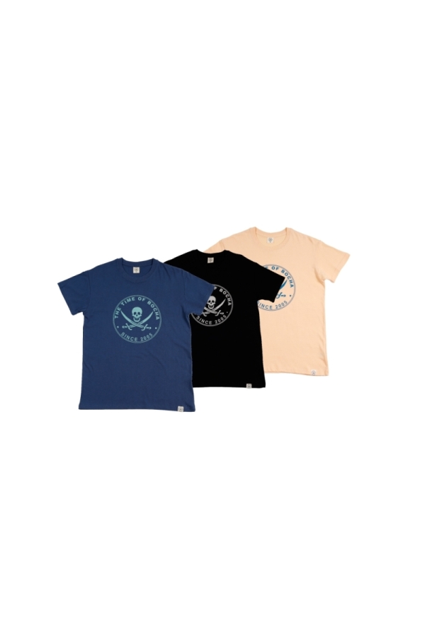 Pack 3 Camisetas Hombre The Time Of Bocha RV1PK.CM Denim-Negro-Apricot