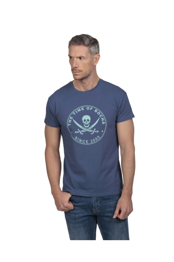 Pack 3 Camisetas Hombre The Time Of Bocha RV1PK.CM Denim-Negro-Apricot