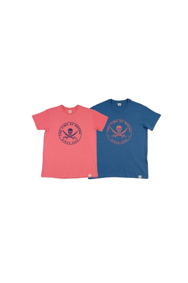 Pack 2  Camisetas Hombre The Time Of Bocha RV1PK.CM Coral-Azul.Jea
