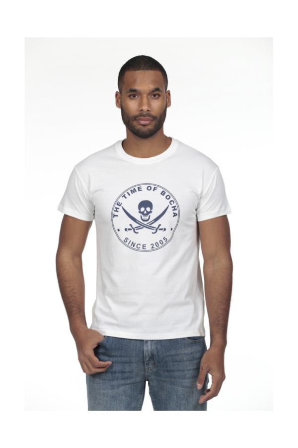 Pack 2 Camisetas Hombre The Time Of Bocha RV1PK.CM Blanco-Verde