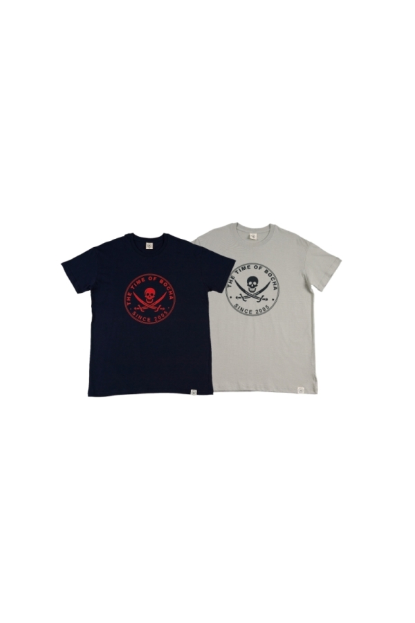 Pack 2 Camisetas Hombre The Time Of Bocha RV1PK.CM Marino-Gris