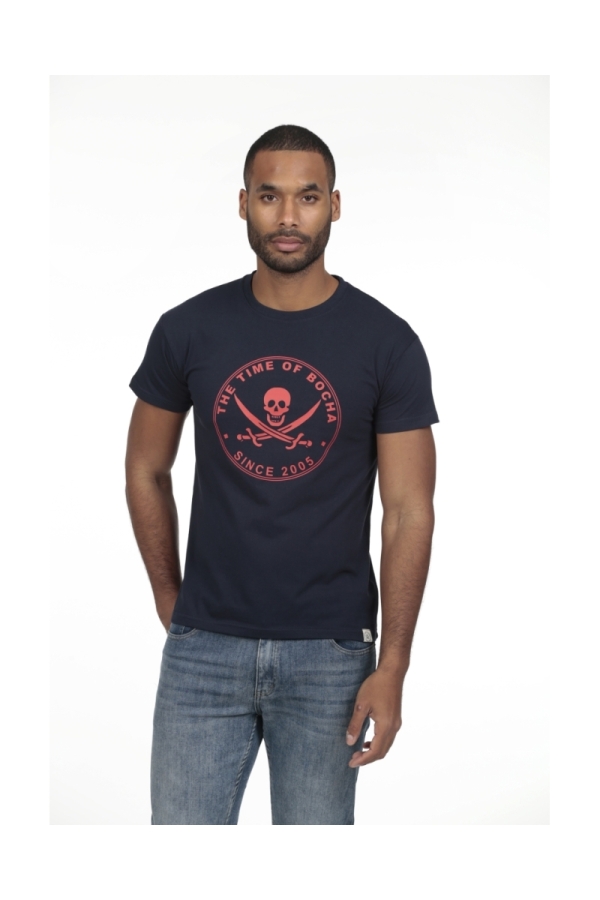 Pack 2 Camisetas Hombre The Time Of Bocha RV1PK.CM Marino-Gris